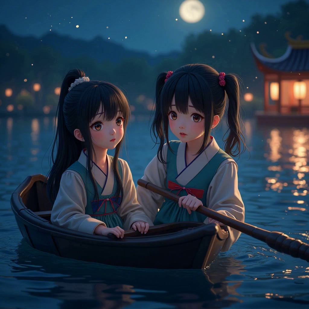 水榭听香  指点群豪戏